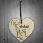 Cheers Birthday Friendship Friend Gift Alcohol Novelty Sign 