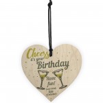 Cheers Birthday Friendship Friend Gift Alcohol Novelty Sign 