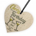 Cheers Birthday Friendship Friend Gift Alcohol Novelty Sign 