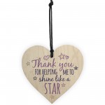 Teacher Leaving Gift Heart Sign Teaching Assistant ThankYou Gift