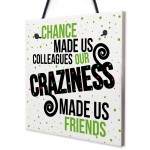 Chance Made Us Colleagues Plaque Sign Friendship Thank You Gift