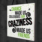 Chance Made Us Colleagues Plaque Sign Friendship Thank You Gift