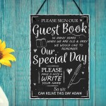 Sign Guest Book Wedding Table Chalkboard Plaquea Wedding Decor 