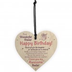 Friendship Best Friend Plaque Happy Birthday Heart Gift Mum 