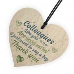 Special And Few Colleagues Heart Plaque Sign Friendship Gift 