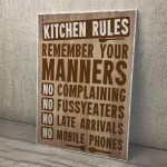 Retro Kitchen Signs And Plaques Shabby Chic Family Friendship 