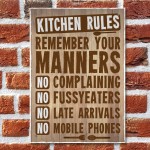 Retro Kitchen Signs And Plaques Shabby Chic Family Friendship 