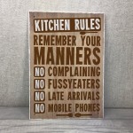 Retro Kitchen Signs And Plaques Shabby Chic Family Friendship 