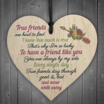 So Lucky Friendship Wooden Heart Sign Best Friend Plaque 