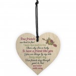 So Lucky Friendship Wooden Heart Sign Best Friend Plaque 