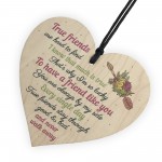 So Lucky Friendship Wooden Heart Sign Best Friend Plaque 