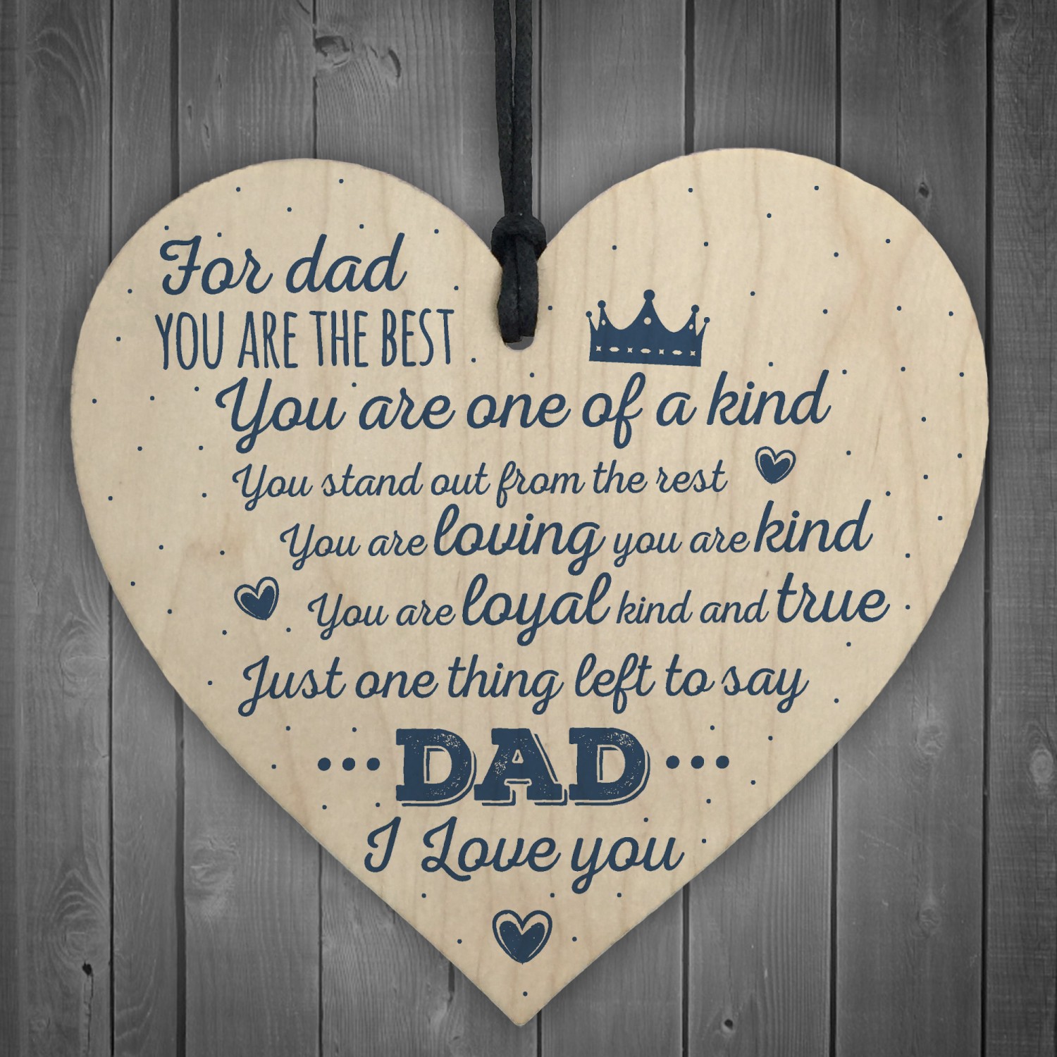 Dad You Are The Best Birthday Fathers Day Dad Daddy Wooden Heart