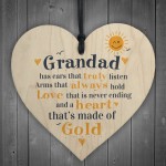 Fathers Day Heart Plaques Dad Grandad Grandpa Birthday Gifts 