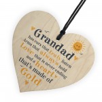 Fathers Day Heart Plaques Dad Grandad Grandpa Birthday Gifts 