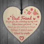 Thank You Friendship Sign Best Friend Plaque Gift Shabby Chic