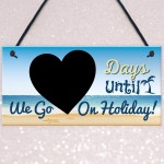 Chalkboard Countdown Days Until Holiday Plaque Sign Family Sign 