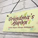 Grandma's Garden Novelty Plaque SummerHouse Sign Garden Shed