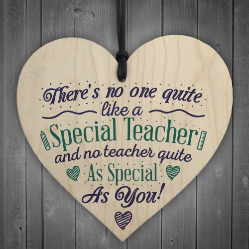 Special Teacher Thank You Gift Teaching Assistant Nursery Heart