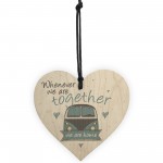 Together Caravan Wooden Family Plaque Shabby Chic Home Decor 