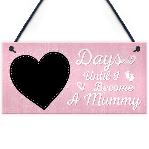 Baby Countdown Sign Mum Mummy Daddy Grandparents Baby 