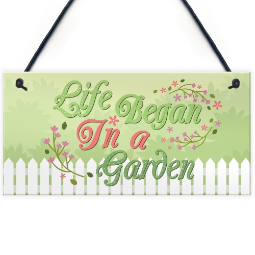 Life Began Plaques SummerHouse Signs Garden Shed Mum Nan 