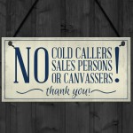 No Cold Callers Canvassers Religious Groups Front Door House 