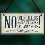 No Cold Callers Canvassers Religious Groups Front Door House 