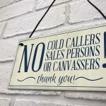 No Cold Callers Canvassers Religious Groups Front Door House 