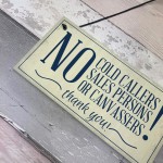 No Cold Callers Canvassers Religious Groups Front Door House 