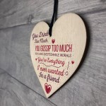 Friendship Best Friend Sign Shabby Chic Wood Hanging Heart Gift