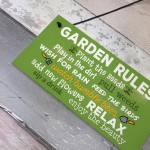 Garden Rules Relax Novelty Plaques SummerHouse Sign Garden