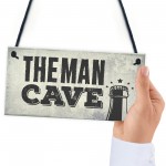 Man Cave Plaque Fathers Day Alcohol Gift Games Room Boys Bedroom