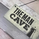 Man Cave Plaque Fathers Day Alcohol Gift Games Room Boys Bedroom