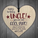 Cool Funny Happy Birthday Heart Uncle Gifts For Him Man Family 