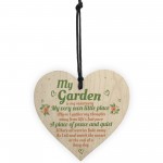 My Garden Gardening Shed Wood Heart Sign Plaque Wall Plaque