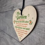 My Garden Gardening Shed Wood Heart Sign Plaque Wall Plaque