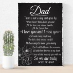 Love Miss You Dad Memorial Grave Plaque Father's Day Daddy Gift 