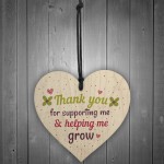 Thank You Teacher Leaving Gift Nursery Wooden Heart Plaque Sign