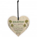 Heaven Has A Garden Floral Garden Memorial Plaque