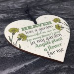 Heaven Has A Garden Floral Garden Memorial Plaque