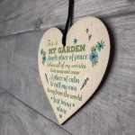 My Garden Novelty Heart SummerHouse Friendship Sign Garden