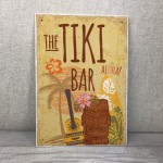 Tiki Bar Vintage Bar Kitchen Man Cave Hanging Plaque Garden Sign