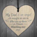 Dad Angel Memorial Plaque Sign Memory Fathers Day Keepsake Gift 