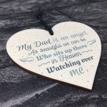 Dad Angel Memorial Plaque Sign Memory Fathers Day Keepsake Gift 