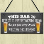 Pub Home Bar Licensee Sign Man Cave Plaque Shed BBQ Garden Sign