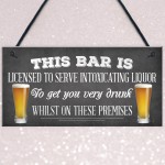 Pub Home Bar Licensee Sign Man Cave Plaque Shed BBQ Garden Sign