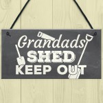 Grandads Shed Workshop Garage Hanging Garden Plaque Gifts