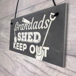 Grandads Shed Workshop Garage Hanging Garden Plaque Gifts