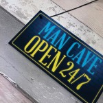 Man Cave Signs And Plaques Neon Effect Shed Sign Wall Plaque