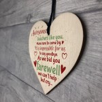 Goodbye Teacher Gift Wooden Heart Leaving Gift Teaching Assistan